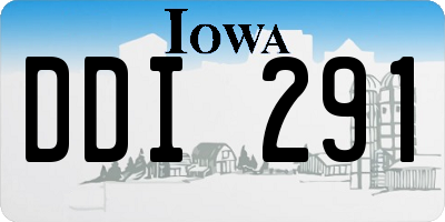 IA license plate DDI291