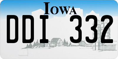 IA license plate DDI332