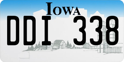 IA license plate DDI338