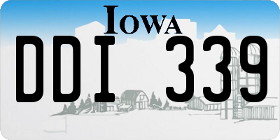 IA license plate DDI339
