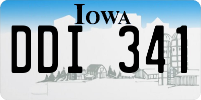 IA license plate DDI341
