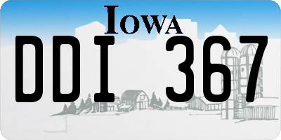 IA license plate DDI367
