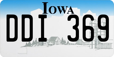 IA license plate DDI369