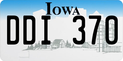 IA license plate DDI370