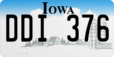 IA license plate DDI376