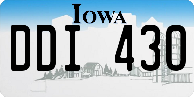 IA license plate DDI430