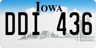 IA license plate DDI436