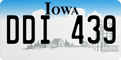 IA license plate DDI439