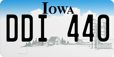 IA license plate DDI440