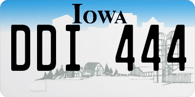 IA license plate DDI444