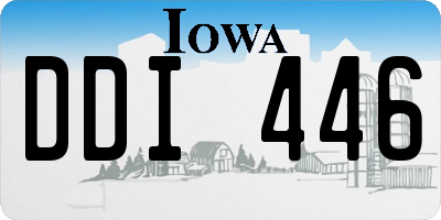 IA license plate DDI446