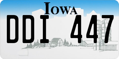 IA license plate DDI447