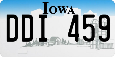 IA license plate DDI459
