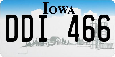 IA license plate DDI466