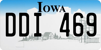 IA license plate DDI469