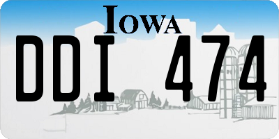 IA license plate DDI474