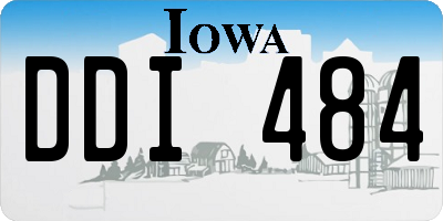 IA license plate DDI484