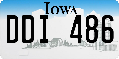 IA license plate DDI486