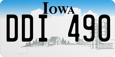 IA license plate DDI490