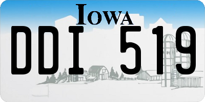 IA license plate DDI519