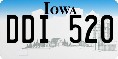 IA license plate DDI520