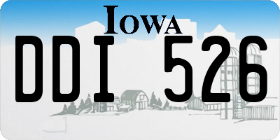 IA license plate DDI526