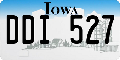 IA license plate DDI527