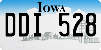 IA license plate DDI528