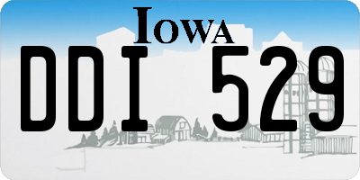 IA license plate DDI529
