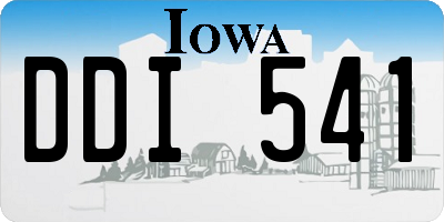 IA license plate DDI541