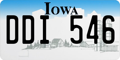 IA license plate DDI546