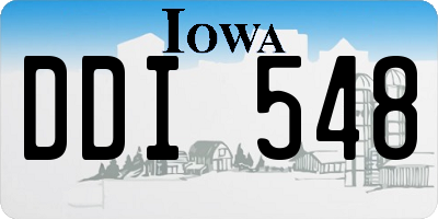 IA license plate DDI548