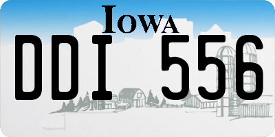 IA license plate DDI556