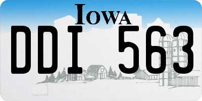 IA license plate DDI563