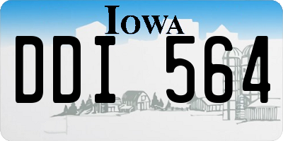 IA license plate DDI564