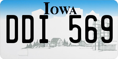 IA license plate DDI569