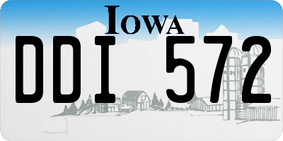 IA license plate DDI572