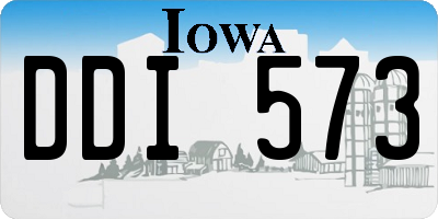 IA license plate DDI573