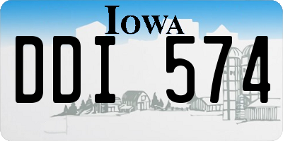 IA license plate DDI574
