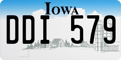 IA license plate DDI579