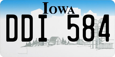 IA license plate DDI584