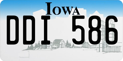 IA license plate DDI586