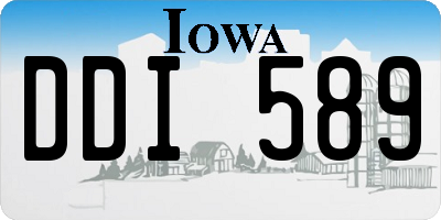 IA license plate DDI589