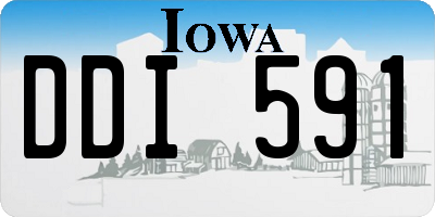IA license plate DDI591