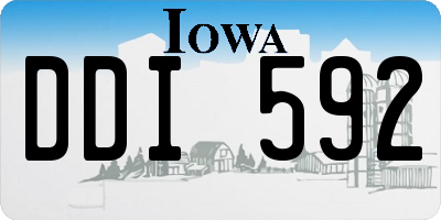 IA license plate DDI592