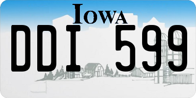 IA license plate DDI599