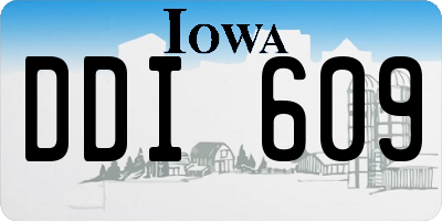 IA license plate DDI609