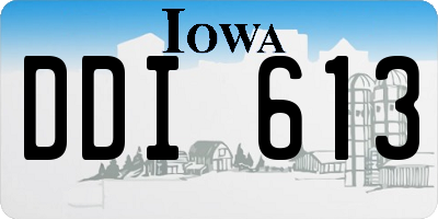 IA license plate DDI613