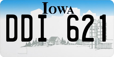 IA license plate DDI621