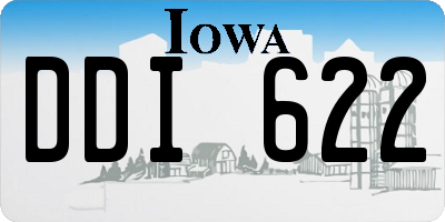 IA license plate DDI622